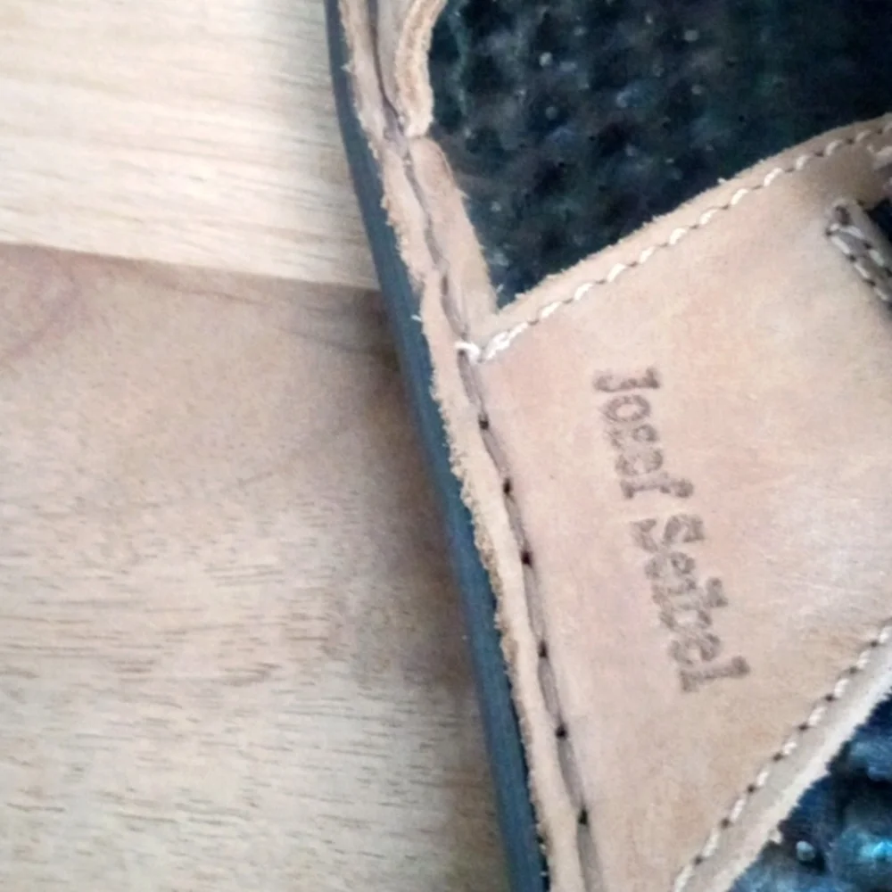 Josef Seibel Tan Slide Sandals